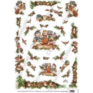 Χριστουγεννιάτικο ριζόχαρτο Decomania για decoupage, 35*50 cm