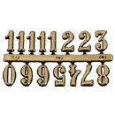 Αριθμοί αυτοκόλλητοι χρώμα χρυσό, 2cm