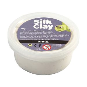 Silk clay white (elastic paste), 125 ml (40gr)