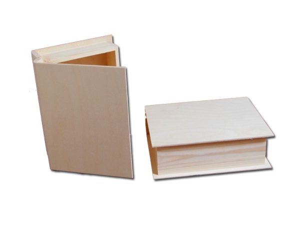 Κουτί βιβλίο ξύλινο, 19*24,5*7,5cm