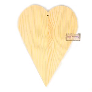 Καρδιά από μασίφ ξύλο, 18*25*1,2cm