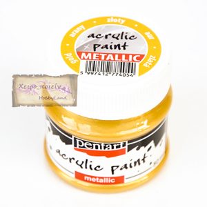Acrylic paint metallic Pentart, Gold 50ml