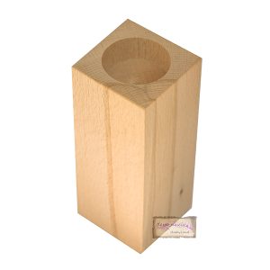 Κηροπήγιο ξύλινο, 6*6*13cm