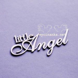 Διακοσμητικό χαρτόνι chipboard little angel, 6*3cm