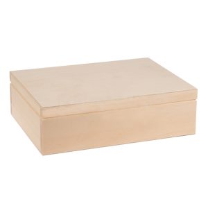 Κουτί ορθογώνιο ξύλινο, 27*20,2*8cm