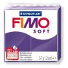 Fimo soft  57gr, plum (χρώμα δαμάσκηνου)