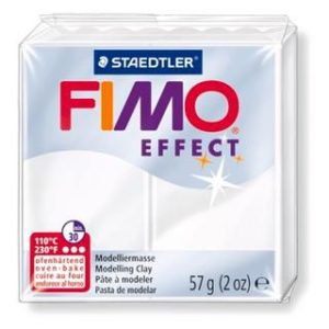 Fimo effect  57 gr, white blanc (διάφανο)