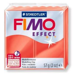 Fimo effect  57 gr, red translucent (κόκκινο διάφανο)