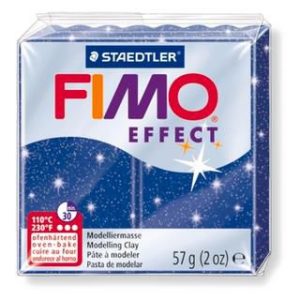 Fimo effect  57 gr, glitter blue (μπλε με glitter)