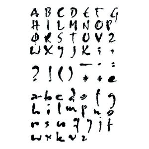 Stencil Stamperia, alphabet 29,7*21 cm