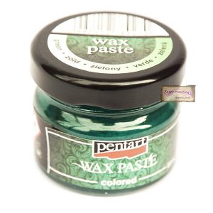 Wax paste colored pentart, green 20ml
