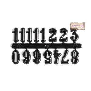 Αριθμοί αυτοκόλλητοι χρώμα μαύρο, 1,5cm