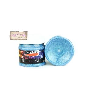 Glitter paste Pentart, light blue 50ml