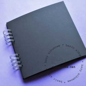 Album μαύρο με μαύρα φύλλα, 20,5*20,5cm