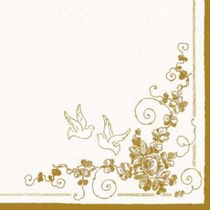 Χαρτοπετσέτα Maki για decoupage, white doves 33*33cm