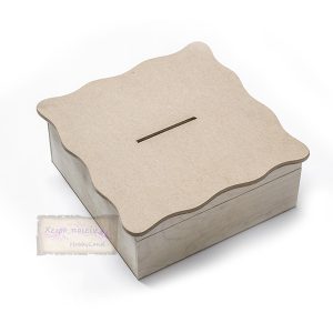 Κουτί ευχών από ξύλο mdf, 28*28*12cm
