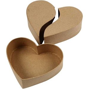 Κουτί χάρτινο καρδιά, 16,5cm