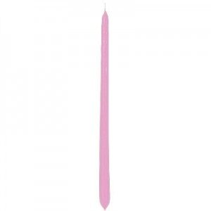 Λαμπάδα κλασική ροζ, 40cm