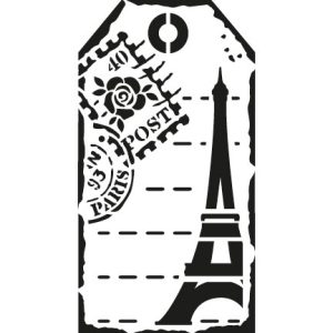 Stencil Viva decor, tag Paris 14,5*21cm(A5)