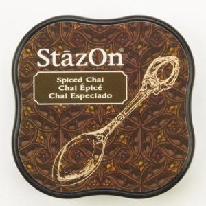 Ανεξίτηλο μελάνι για σφραγίδες, StazOn spiced chai 5,8*5,8*2cm