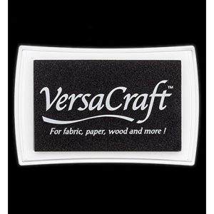 Μελάνι για σφραγίδες, VersaCraft real black 9,6*6cm