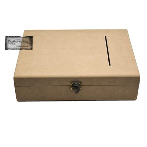 Κουτί ευχών από ξύλο mdf, 29*21*7,8cm