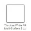 Folkart multi surface paint, titanium white 59ml