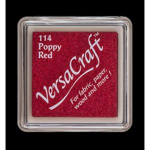 Μελάνι για σφραγίδες, VersaCraft poppy red 3,3*3,3cm