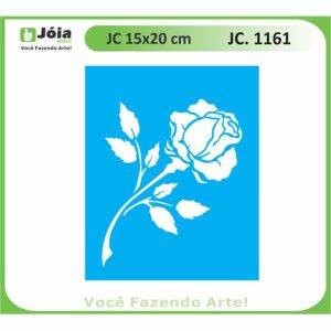 Stencil Joia, τριαντάφυλλο 15*20cm