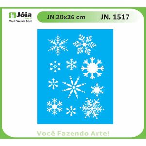 Stencil Joia, Χιονονιφάδες 20*26cm