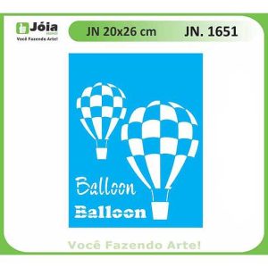 Stencil Joia, balloon (αερόστατο) 20*26cm