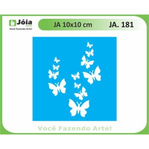 Stencil Joia, πεταλούδες 10*10cm