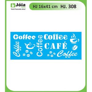 Stencil Joia, Καφές  41*16cm