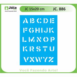 Stencil Joia, alphabet 15*20cm