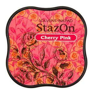 Ανεξίτηλο μελάνι για σφραγίδες, StazOn cactus cherry pink 5,8*5,8*2cm