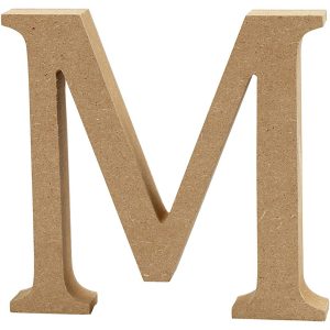 Γράμμα βάσης mdf, 8cm-M