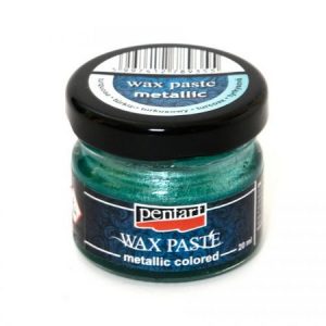 Metallic wax paste Pentart, turquoise 20ml