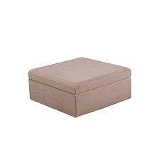 Κουτί τετράγωνο από ξύλο mdf, 20*20*8cm
