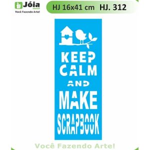 Stencil Joia, Keep Calm scapbooking  41*16cm