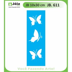 Stencil Joia, Πεταλούδες 10*30cm