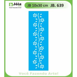Stencil Joia, Λουλούδια 10*30cm