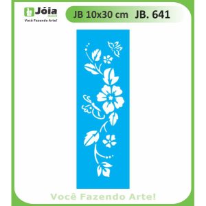 Stencil Joia, Λουλούδια  10*30cm