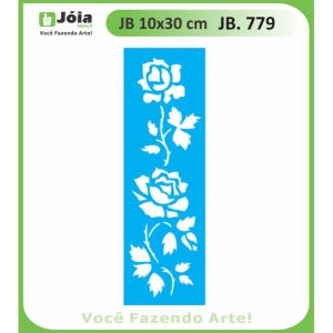 Stencil Joia, τριαντάφυλλα 10*30cm