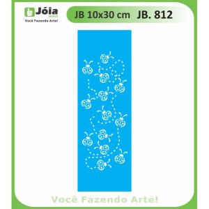 Stencil Joia, πασχαλίτσες 10*30cm