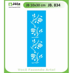 Stencil Joia, Τριαντάφυλλα 10*30cm