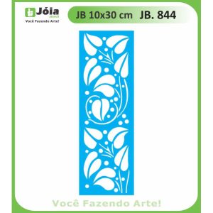 Stencil Joia, background φύλλα 10*30cm
