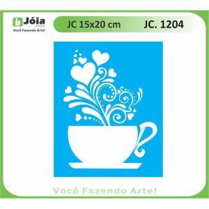 Stencil Joia, coffee love 15*20cm