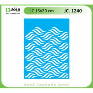 Stencil Joia, waves 15*20cm