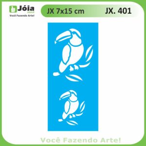 Stencil Joia, Παπαγάλοι 7*15cm