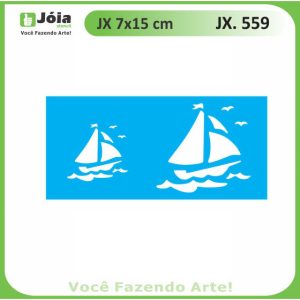 Stencil Joia, ιστιοφόρα 7*15cm
